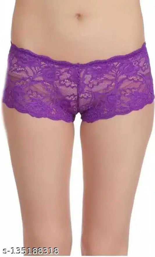 Net Briefs for Women (Purple, XXS)