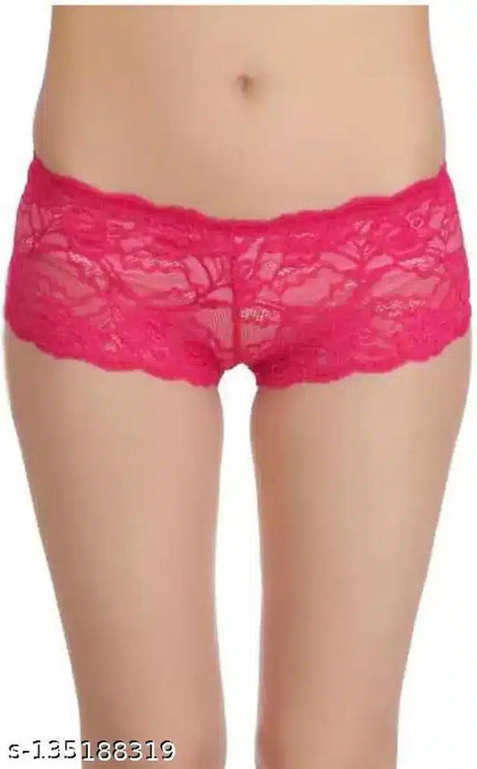 Net Briefs for Women (Pink, XXL)